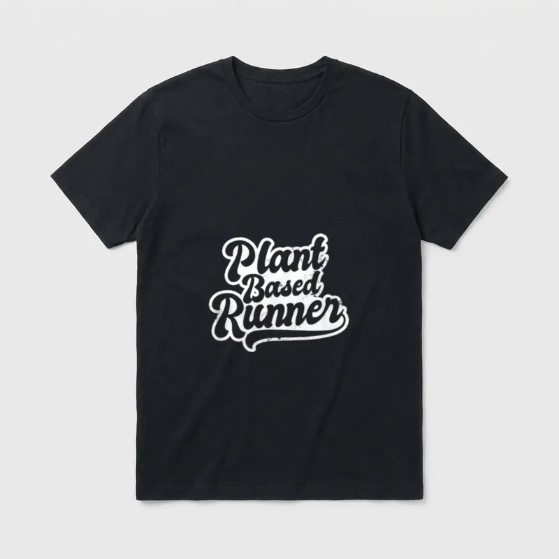 Vegan Athlete Design Plant T-Shirt – Classic T-Shirt in Black