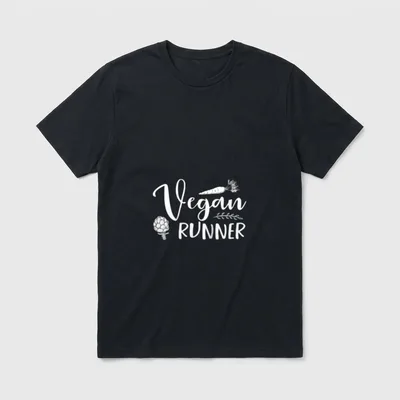 Vegan Runner Plant Based T-Shirt – Classic T-Shirt in Black
