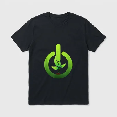 Powered By Plants Vegetarian Vegan T-Shirt – Classic T-Shirt in Black
