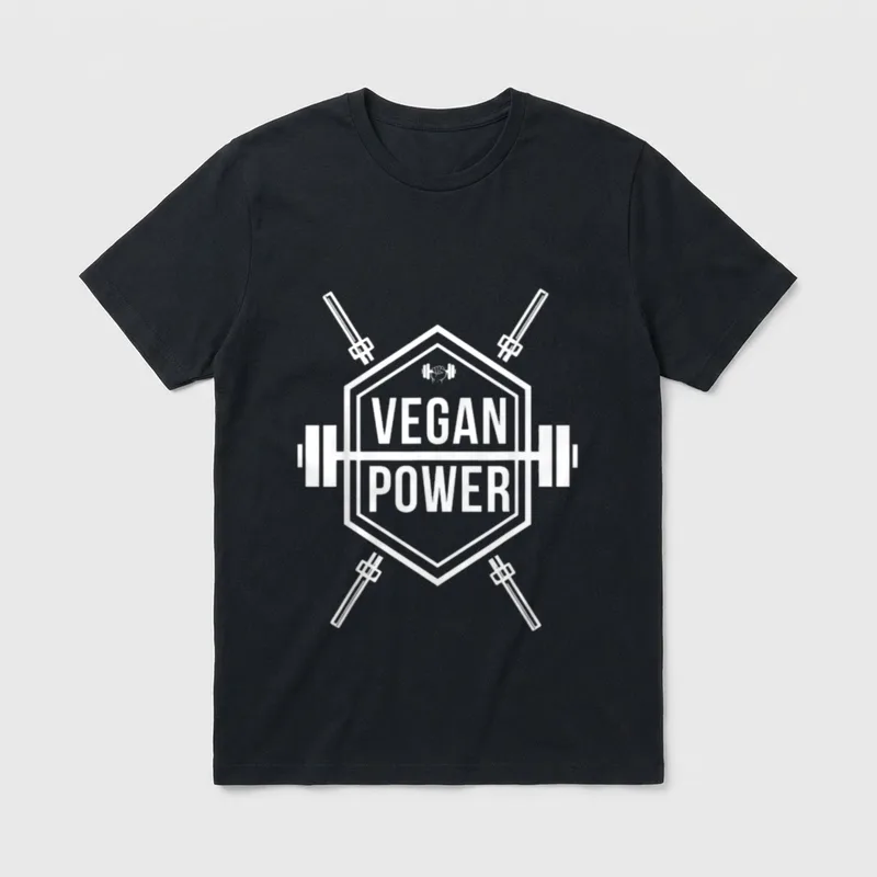 Vegan Power Vegan Athlete T-Shirt – Classic T-Shirt in Black