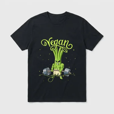 Spring Onion Gym Weight T-Shirt – Classic T-Shirt in Black