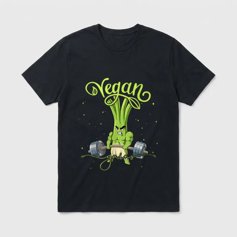Spring Onion Gym Weight T-Shirt – Classic T-Shirt in Black