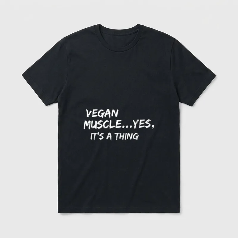 Vegan Muscle yes it's T-Shirt – Classic T-Shirt in Black