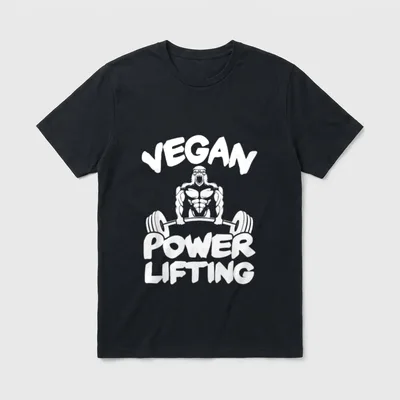 Gym motivation vegan plant T-Shirt – Classic T-Shirt in Black