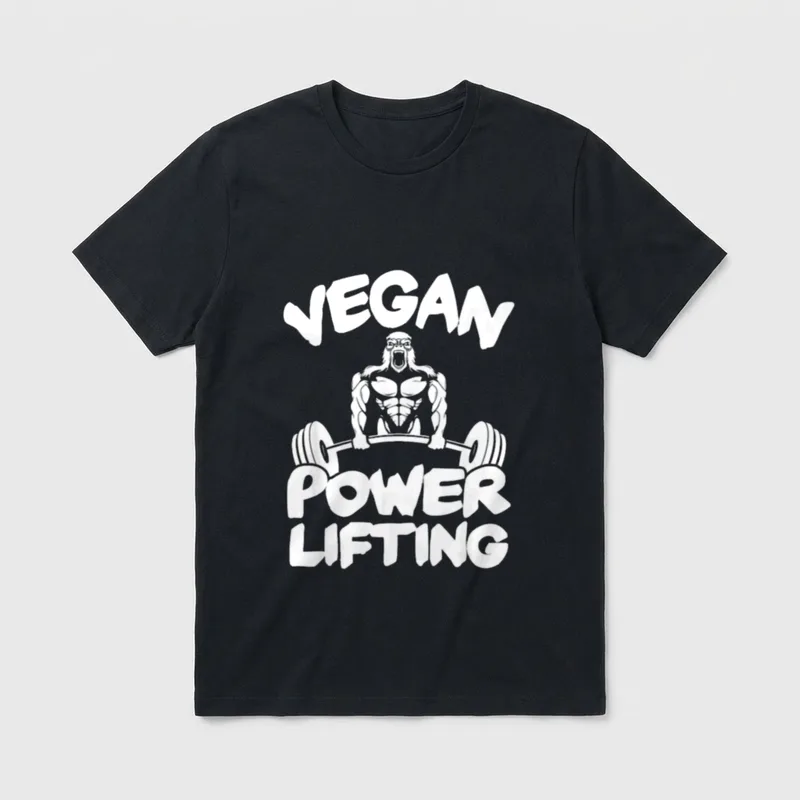Gym motivation vegan plant T-Shirt – Classic T-Shirt in Black