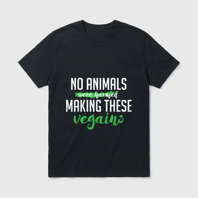 Vegan For Vegan Athletes T-Shirt – Classic T-Shirt in Black