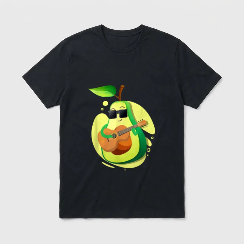 Healthy Avocado Vegan Fitness T-Shirt – Classic T-Shirt in Black