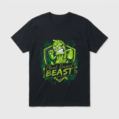 Plant Based Beast Cucumber T-Shirt – Classic T-Shirt in Black
