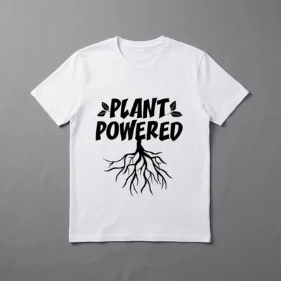 Vegan Veggie Plant Powered T-Shirt – Classic T-Shirt in Black
