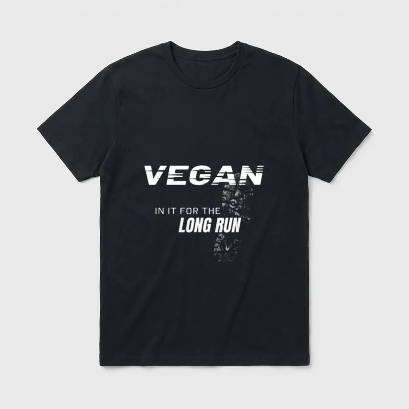 Vegan Runner for Vegan T-Shirt – Classic T-Shirt in Black
