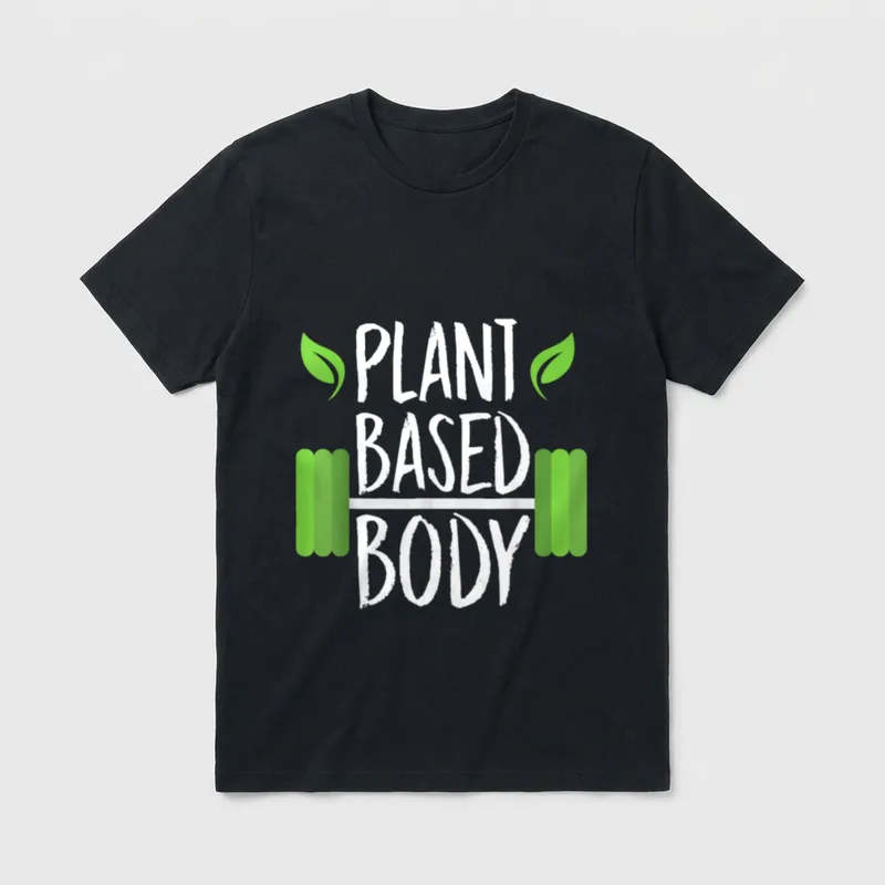 Vegan Workout Design For Plant T-Shirt – Classic T-Shirt in Black
