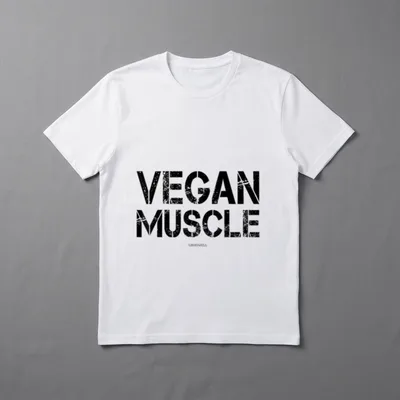 Vegan Muscle Plant Powered T-Shirt – Classic T-Shirt in Black