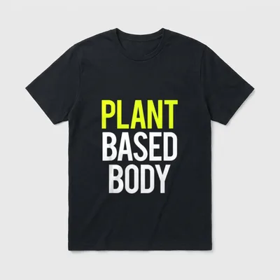 Plant Based Body Vegan T-Shirt – Classic T-Shirt in Black