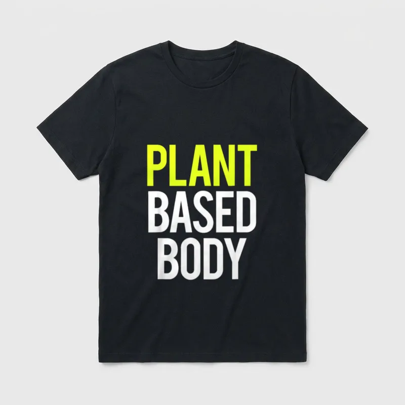 Plant Based Body Vegan T-Shirt – Classic T-Shirt in Black