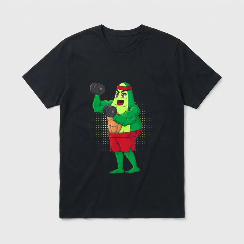 Avocado Bodybuilding Fitness Vegan T-Shirt – Classic T-Shirt in Black