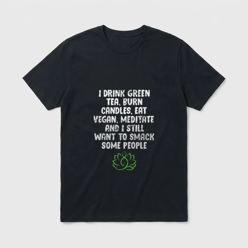 Vegan Vegetarian Saying Funny T-Shirt – Classic T-Shirt in Black