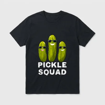 Pickle Squad Vegan Dill T-Shirt – Classic T-Shirt in Black