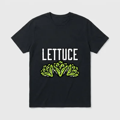 Halloween Lettuce Vegetable Food T-Shirt – Classic T-Shirt in Black