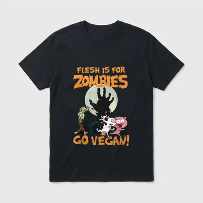 Flesh Is For Zombies T-Shirt – Classic T-Shirt in Black