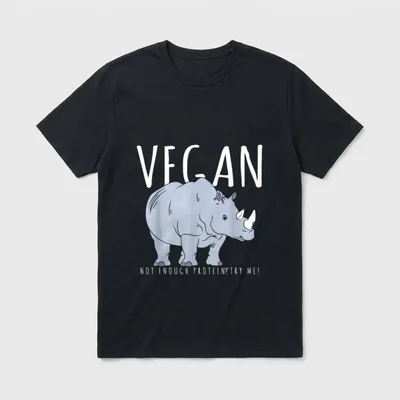 Rhino Costume Vegan T-Shirt – Classic T-Shirt in Black