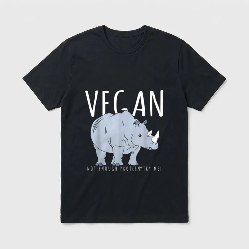Rhino Costume Vegan T-Shirt – Classic T-Shirt in Black
