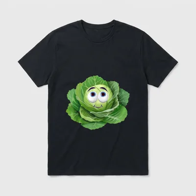 Cute Cabbage Team Halloween T-Shirt – Classic T-Shirt in Black