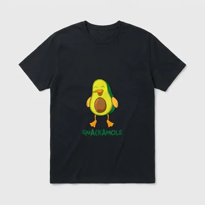 Guacamole Avocado Costume Duck T-Shirt – Classic T-Shirt in Black