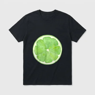 Lime slice fruit Halloween T-Shirt – Classic T-Shirt in Black