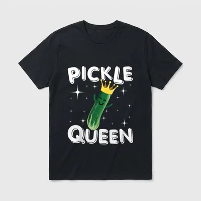 Funny Pickle Art For Women T-Shirt – Classic T-Shirt in Black