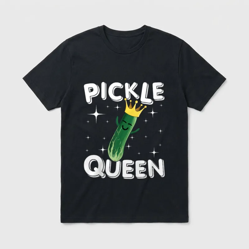 Funny Pickle Art For Women T-Shirt – Classic T-Shirt in Black