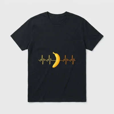 Cool Banana Art for Men T-Shirt – Classic T-Shirt in Black