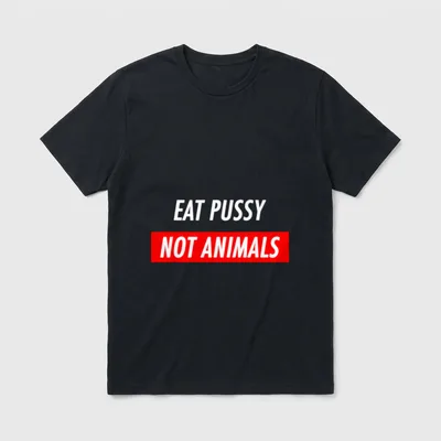 Vegan Girls Boys Eat T-Shirt – Classic T-Shirt in Black