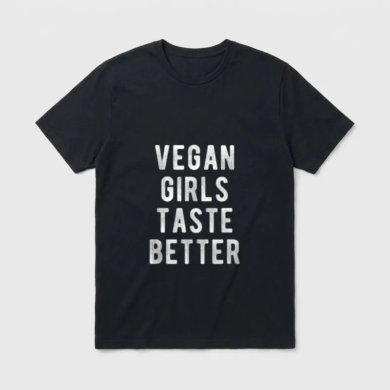 Vegan Girls taste better Women T-Shirt – Classic T-Shirt in Black