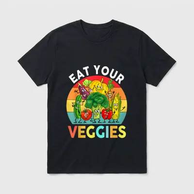 Vegan Kids Toddler Boys Eat T-Shirt – Classic T-Shirt in Black