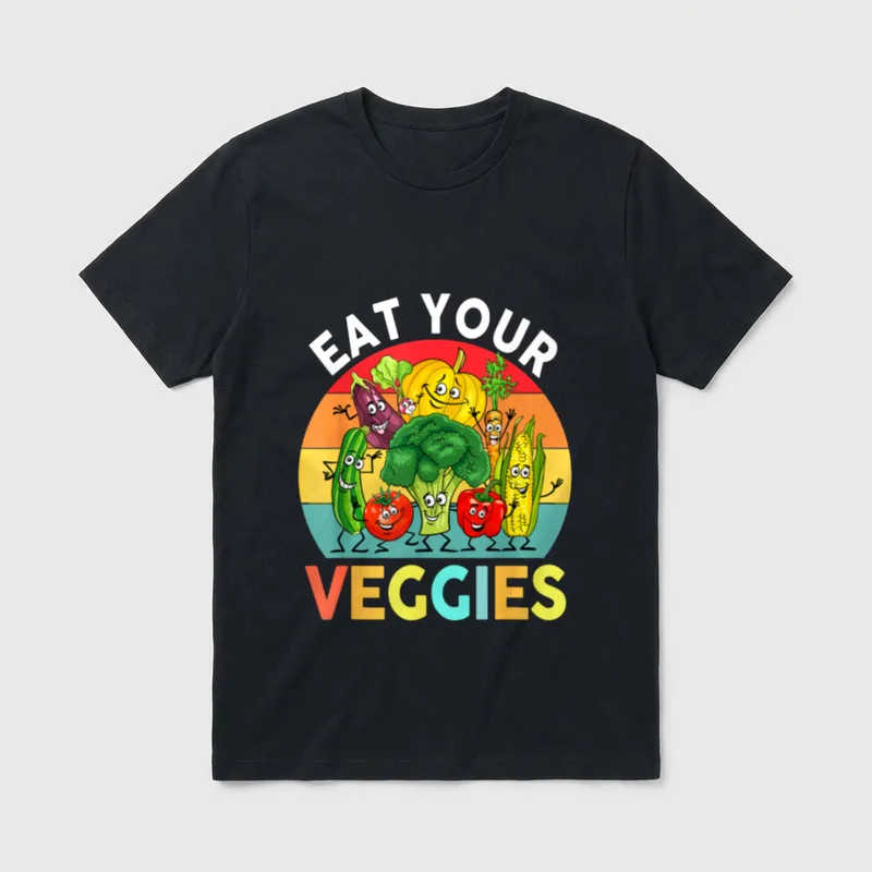 Vegan Kids Toddler Boys Eat T-Shirt – Classic T-Shirt in Black