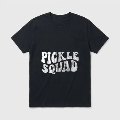 Pickle Squad Pickle Cucumber Vegan T-Shirt – Classic T-Shirt in Black