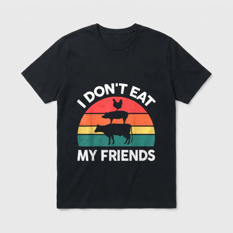 Vegan I Dont Eat T-Shirt – Classic T-Shirt in Black