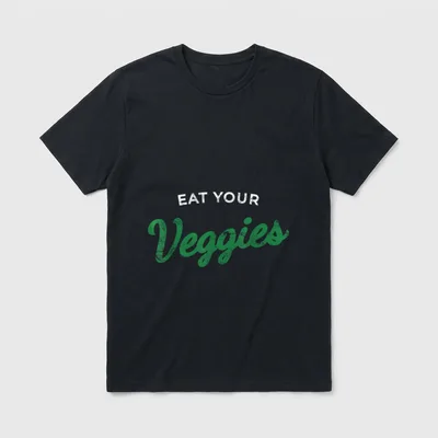 Eat Your Veggies Vegan T-Shirt – Classic T-Shirt in Black