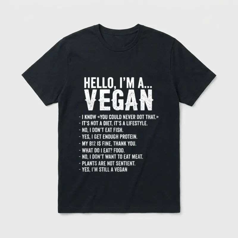 Funny Hello I'm T-Shirt – Classic T-Shirt in Black