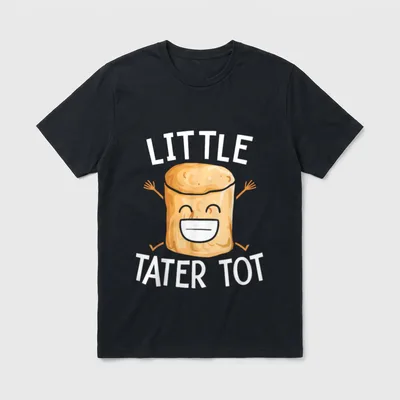 Little Tater Tot Potato T-Shirt – Classic T-Shirt in Black