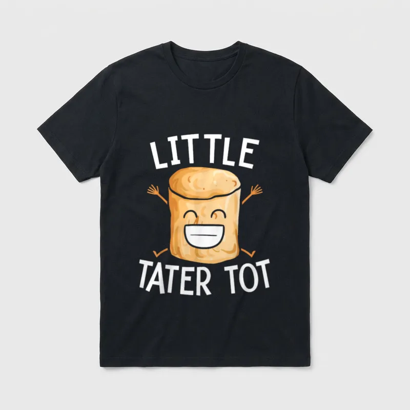Little Tater Tot Potato T-Shirt – Classic T-Shirt in Black