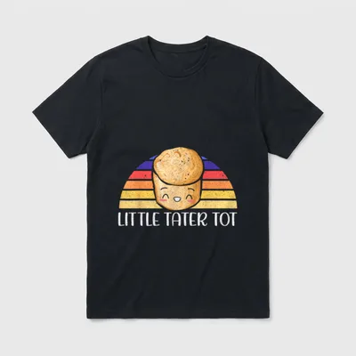 Little Tater Tot Potato Eater T-Shirt – Classic T-Shirt in Black
