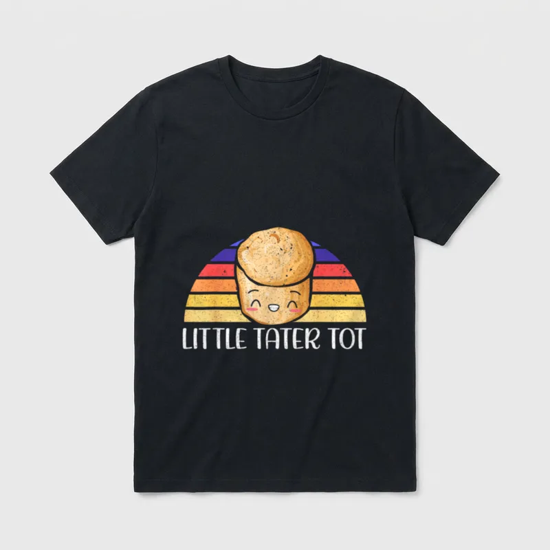 Little Tater Tot Potato Eater T-Shirt – Classic T-Shirt in Black