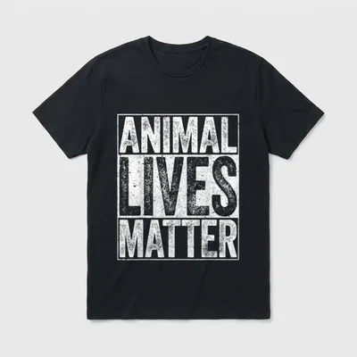 Animal Lives Matter Men T-Shirt – Classic T-Shirt in Black
