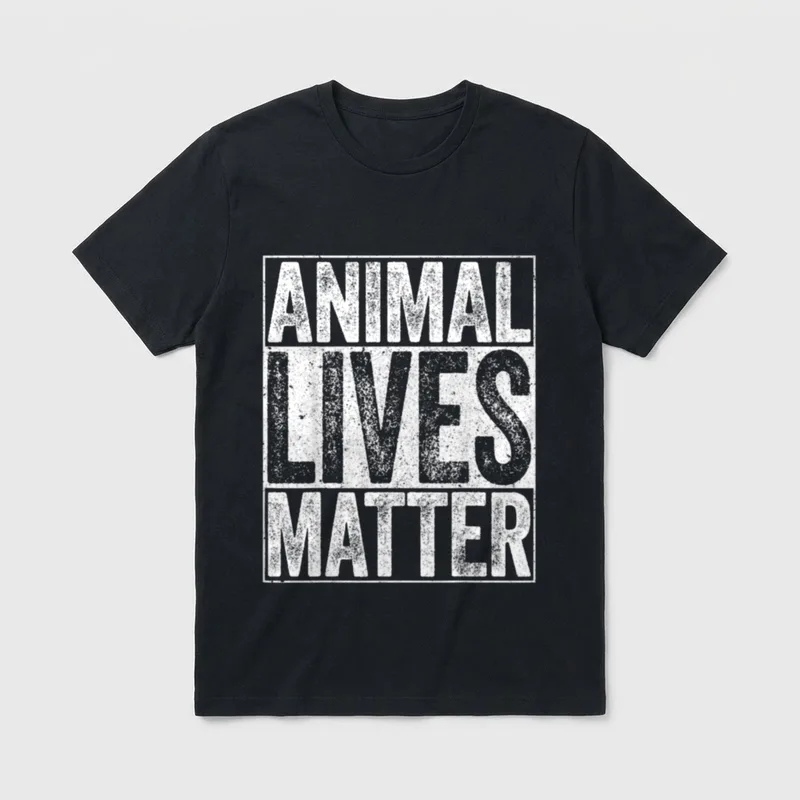 Animal Lives Matter Men T-Shirt – Classic T-Shirt in Black