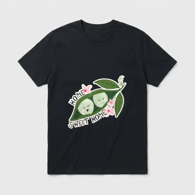Home Sweet Peas Kids T-Shirt – Classic T-Shirt in Black