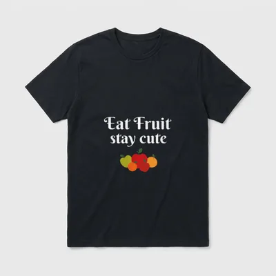 Eat Fruit Vegan Vegetarian for men T-Shirt – Classic T-Shirt in Black