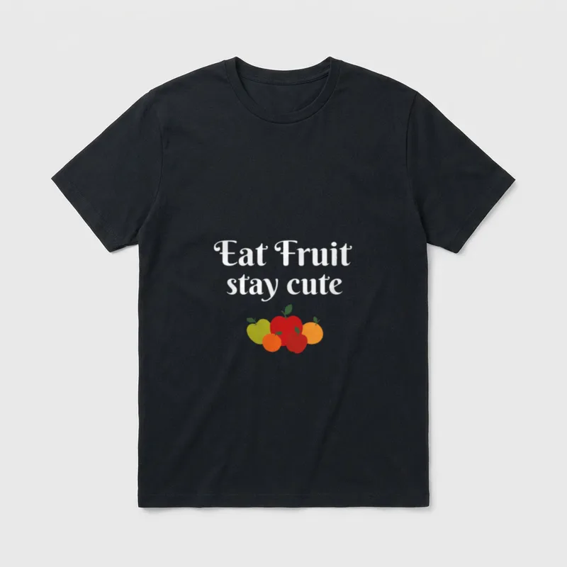 Eat Fruit Vegan Vegetarian for men T-Shirt – Classic T-Shirt in Black