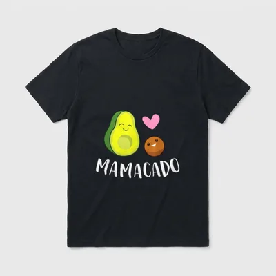 Mamacado Funny Avocado Vegan T-Shirt – Classic T-Shirt in Black