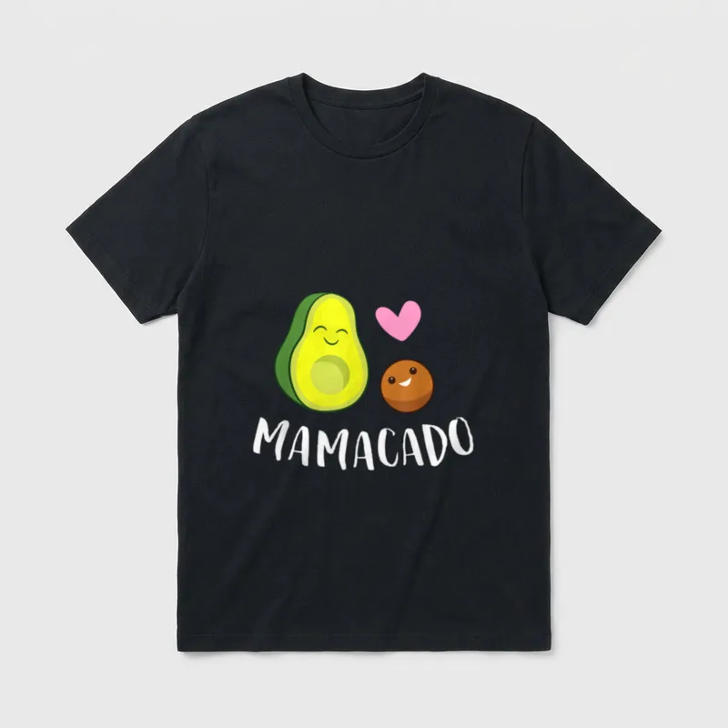 Mamacado Funny Avocado Vegan T-Shirt – Classic T-Shirt in Black